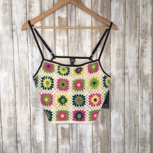 NWT Wild Fable Crochet Crop - Picture 2 of 6